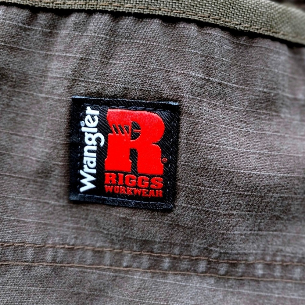 Wrangler Riggs Workwear Ripstop Pants Men's 38x30 Brown Cargo Carpenter Utility‎ - Picture 7 of 11